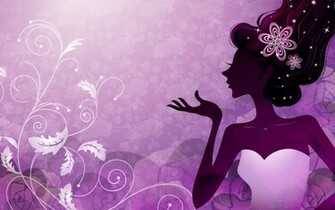 Purple Background Cute Wallpaper