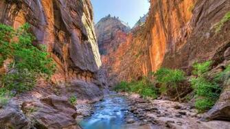 Fantastic Canyon Utah Wallpaper Stock Photos