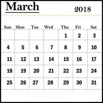 March Printable Calendar HD Pictures Image