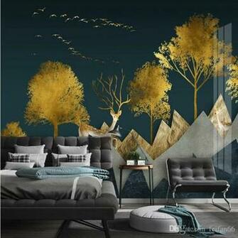 Tv Wall Background 8d Simple Mural Nordic Wallpaper 5d
