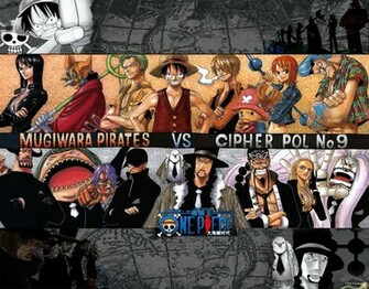One Piece Wallpaper Mugiwara Pirates Vs Cp9