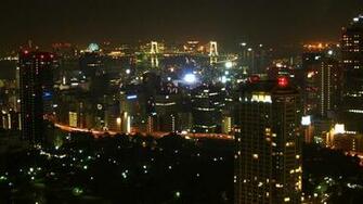 Japan Cityscape Night Tokyo Wallpaper