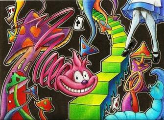 Alice In Wonderland Trippy Wallpaper Image Pictures Becuo