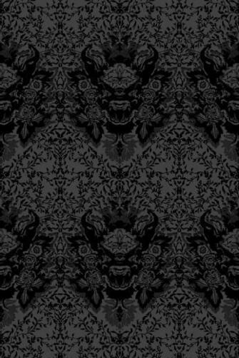 Timorous Beasties Wallcoverings Devil Damask Flock Wallpaper