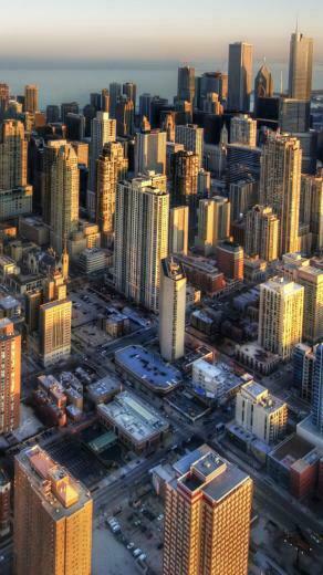 Chicago Aerial iPhone Wallpaper Jpg