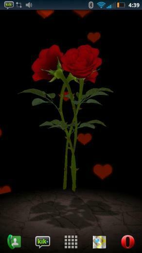 3d Rose Bouquet Live Wallpaper Android Apps On Google Play