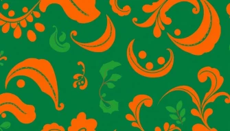 Orange And Green Wallpaper