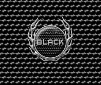 Black Chrome Wallpaper Loves Flames
