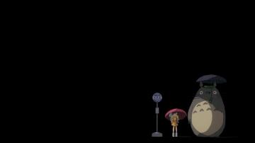 Minimal My Neighbor Totoro Bus Stop Wallpaper I Made