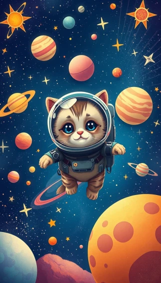 Space Cat Wallpaper