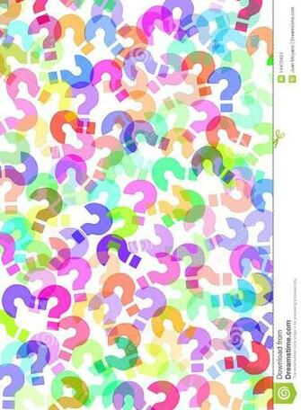 Colorful Question Marks Background