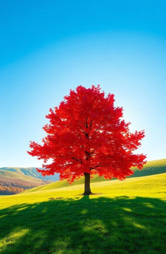 Red Tree Wallpaper
