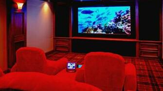 Home Theater Red Wallpaper Imgprix
