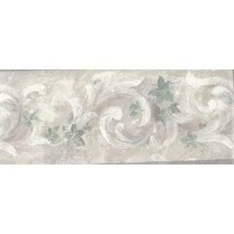 Palm Green Pink Vintage Wallpaper Border