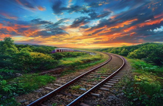 HD Train Tracks Wallpaper