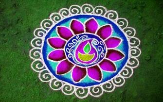 Best Rangoli Design For Diwali HD Wallpaper