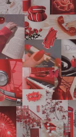 Red And White Aesthetic Wallpaper