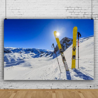 Amazon Vinyl Winter Skiing Snow Mountain Photography