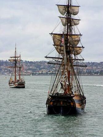 Tall Ships Some Visiting From The San Diego Maritime