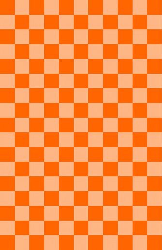 Monochrome Orange Checkerboard Print Wallpaper Checker