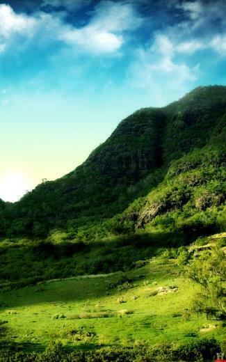 HD Wallpaper Green Mountain Beautiful Samsung Galaxy Note