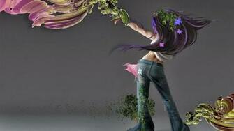 Abstract Girls Wallpaper Smoke