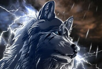 Anime Wolf Head Wallpaper By Angelamongdarkness