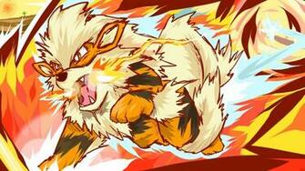 Pokemon Fire Arcanine Ishmam Attack Kanto Blue Red