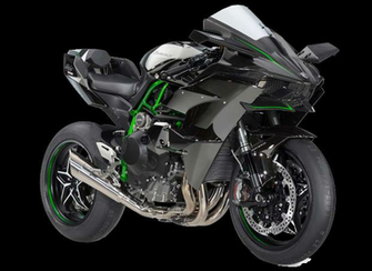 Kawasaki Ninja H2r Motorbike Png Image