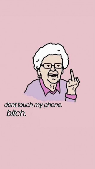 Funny Get Off My Phone HD Wallpaper