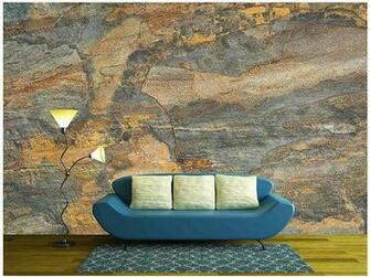 Wall26 Flat Multi Color Foliated Slate Rock With Abstract Like