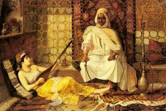 The Opium Den Russian Art Wallpaper Image