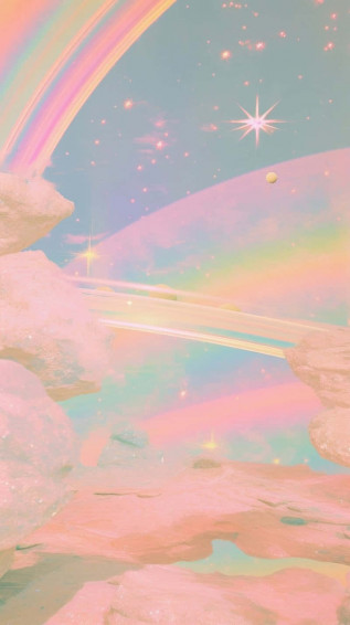 Pastel Rainbow Aesthetic Wallpaper