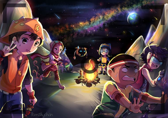 Boboiboy Galaxy Camping By Natiasewid
