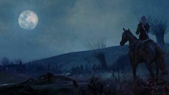 Moon Witcher The Horses Geralt Of Rivia Horseback
