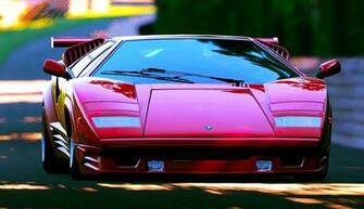 Red Lamborghini Countach Wallpaper Widescreen