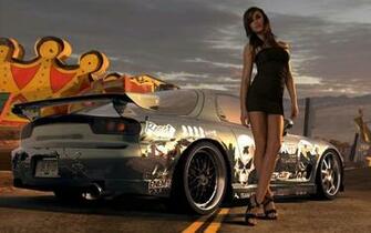 Beautiful Car Racing Game Girl HD Wallpaper Stylish