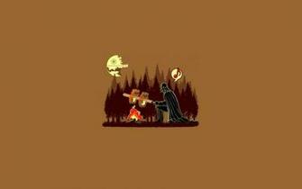 Camping Simple Background Ewoks Space Stars HD Desktop Wallpaper