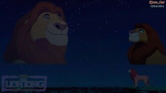 Simba Image The Lion King Mufasa Love Night Sky Wallpaper HD