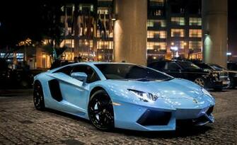 Black And Blue Lamborghini Wallpaper Background