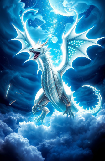 Blue Eyes White Dragon Wallpaper