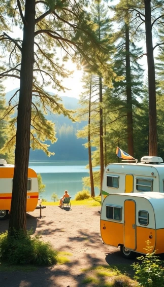 Wallpaper Vintage Campers