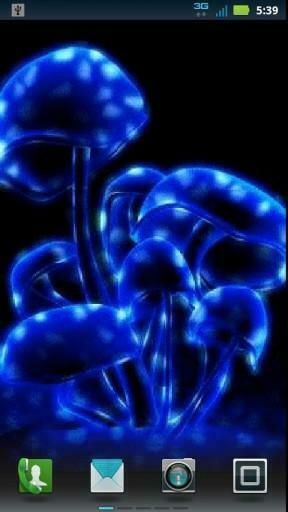 Bigger Trippy Mushrooms Live Wallpape For Android Screenshot