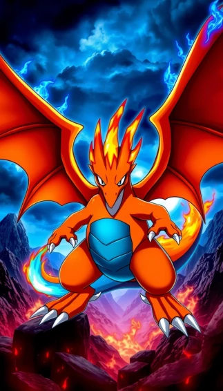 Pokemon Mega Charizard X Wallpaper