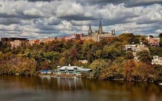 Georgetown University Potomac River Hill Oniversity Clouds