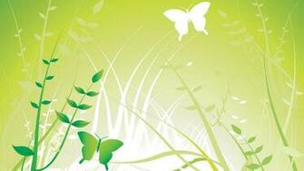 Wallpaper Butterfly Green