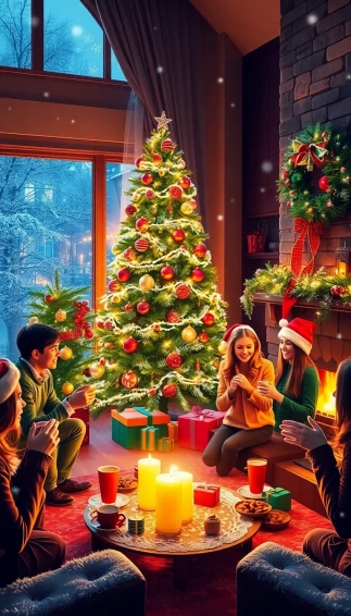 Christmas Holiday Party Wallpaper