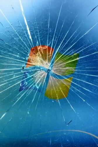 Broken Windows Screen Wallpaper iPhone