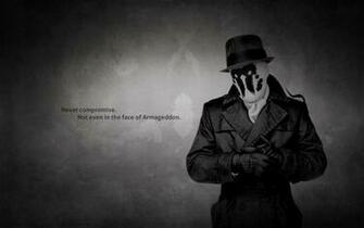 Watchmen Text Quotes Rorschach Monochrome Hats Wallpaper