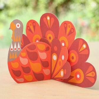 Turkey Paper Ornament By Happythought Crafts